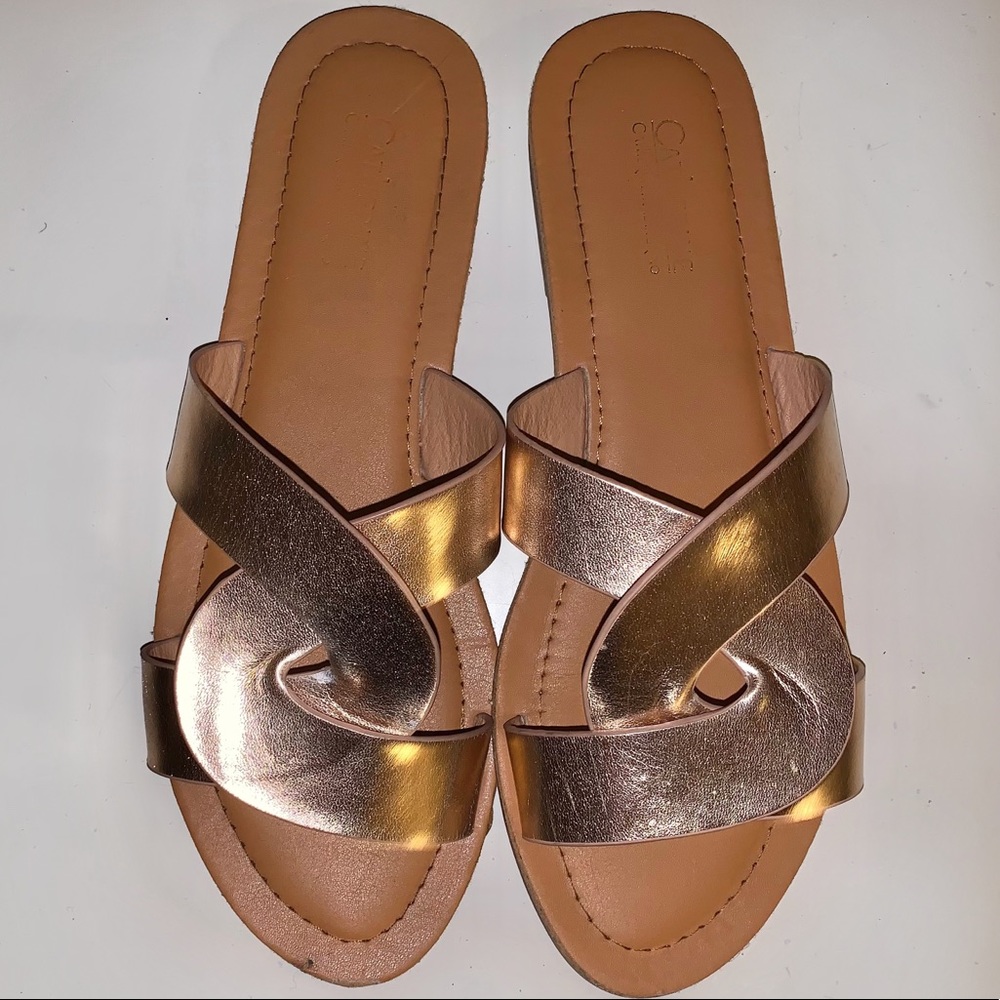 Catherine Malandrino Rose Gold Sandal